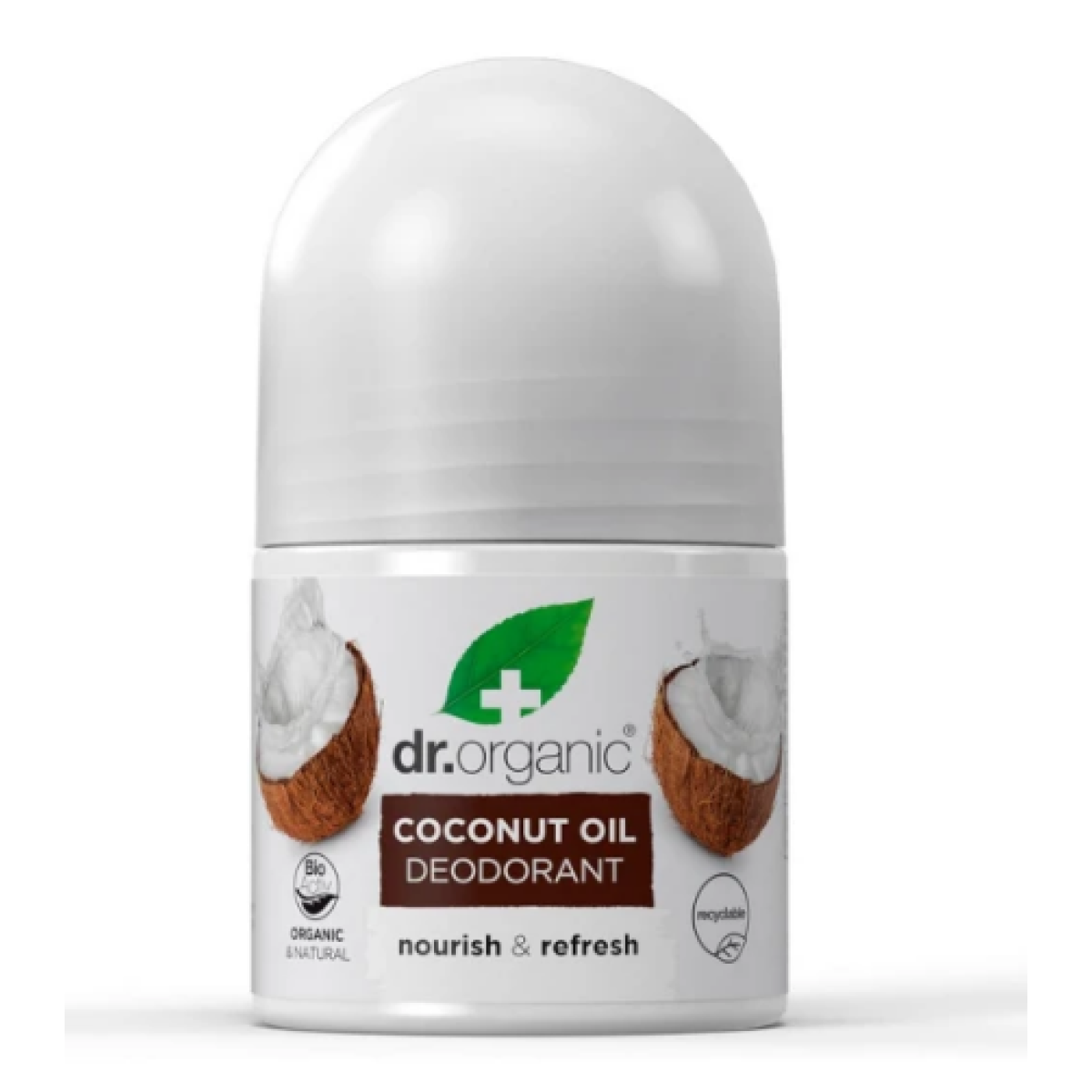 Dr.Organic | Virgin Coconut Oil Roll-On Αποσμητικό με Βιολογικό Έλαιο Καρύδας | 50ml