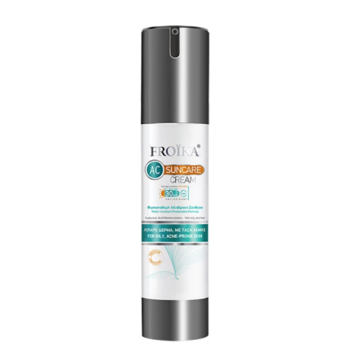 Froika |  Suncare AC Cream SPF30 Αντιηλιακή Κρέμα κατά της Ακμής |  50ml
