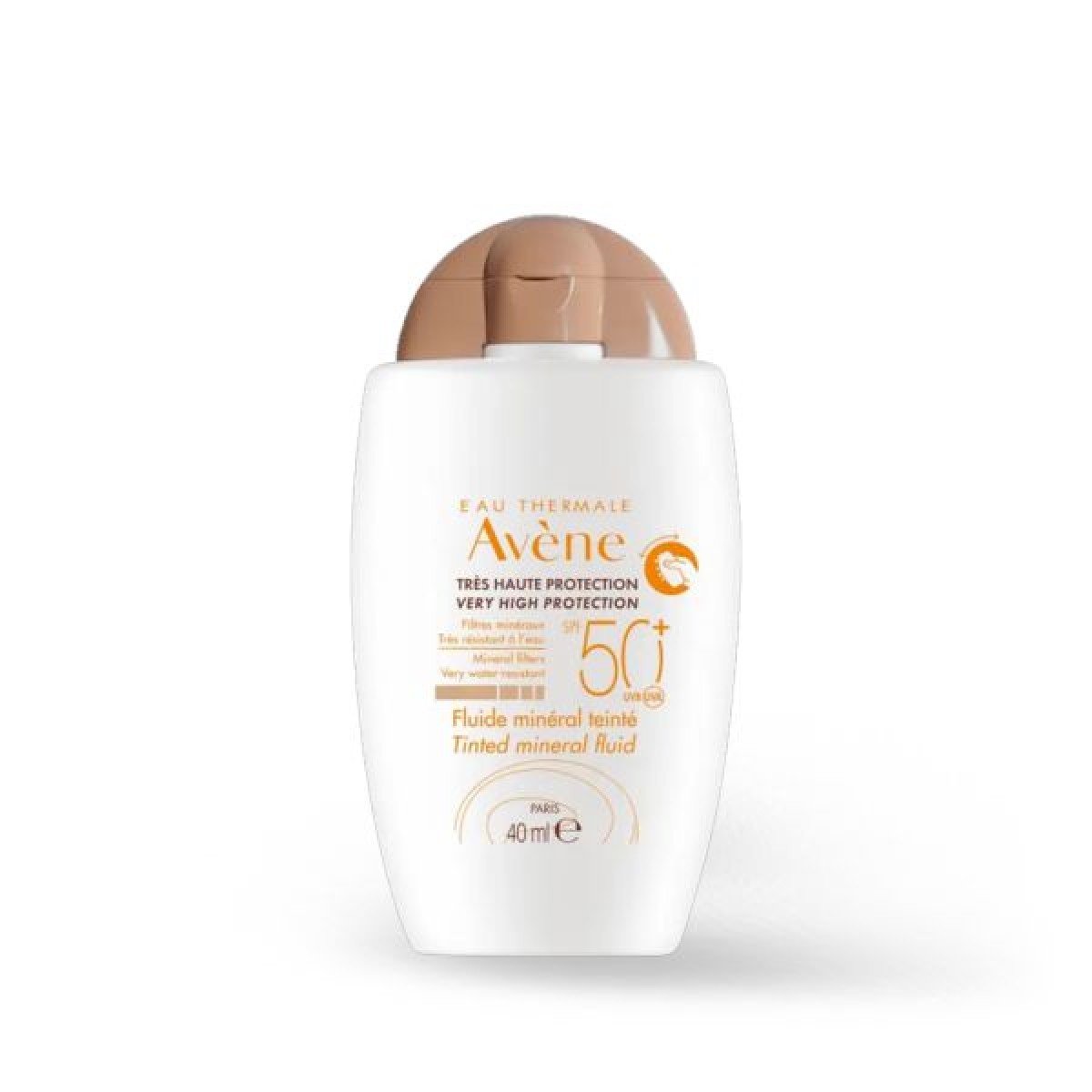Avene | Fluide Mineral Teinte SPF50+ | Αντιηλιακό Προσώπου Για Ευαίσθητο  Μη Ανεκτικό Δέρμα, με Χρώμα | 40ml