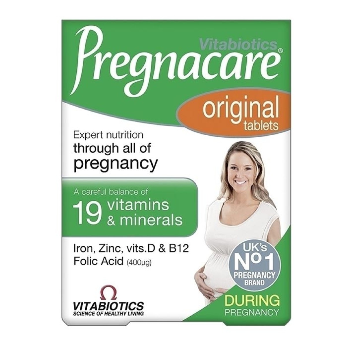 Vitabiotics | Pregnacare Original | Συμπλήρωμα Διατροφής για την Εγκυμοσύνη | 30 Κάψουλες
