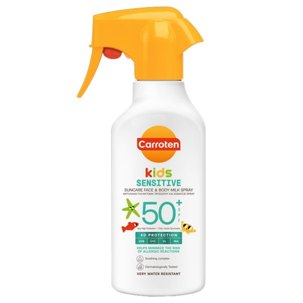 Carroten | Sensicare Suncare Milk Spray Kids SPF50+ | Παιδικό Αντηλιακό Γαλάκτωμα Προσώπου και  Σώματος | 270ml.