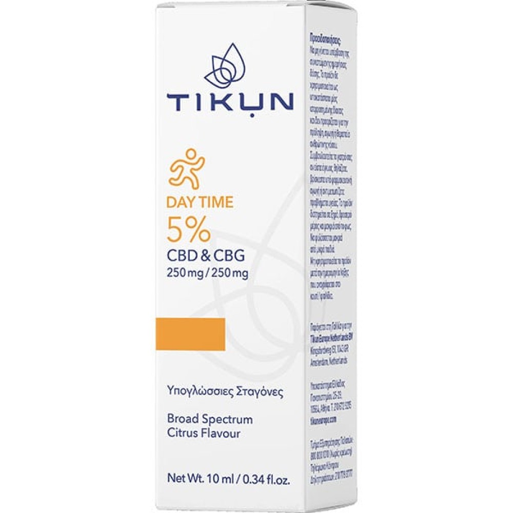 Tikun | Night Time 5% | Έλαιο Κάνναβης σε Υπογλώσσιες Σταγόνες με 5% CBD με Γεύση Κίτρο |10ml