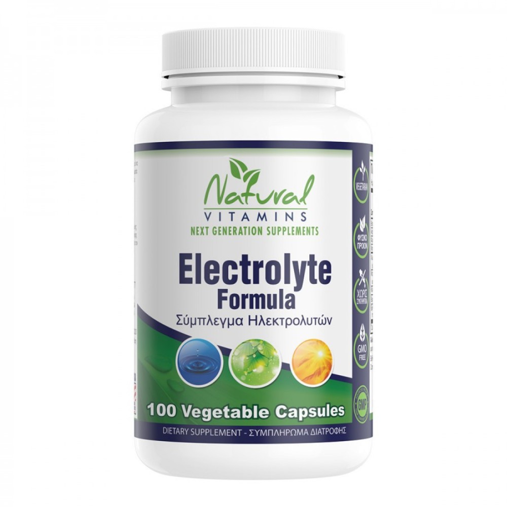 Natural Vitamins  | Electrolyte Formula Natural | 100 caps