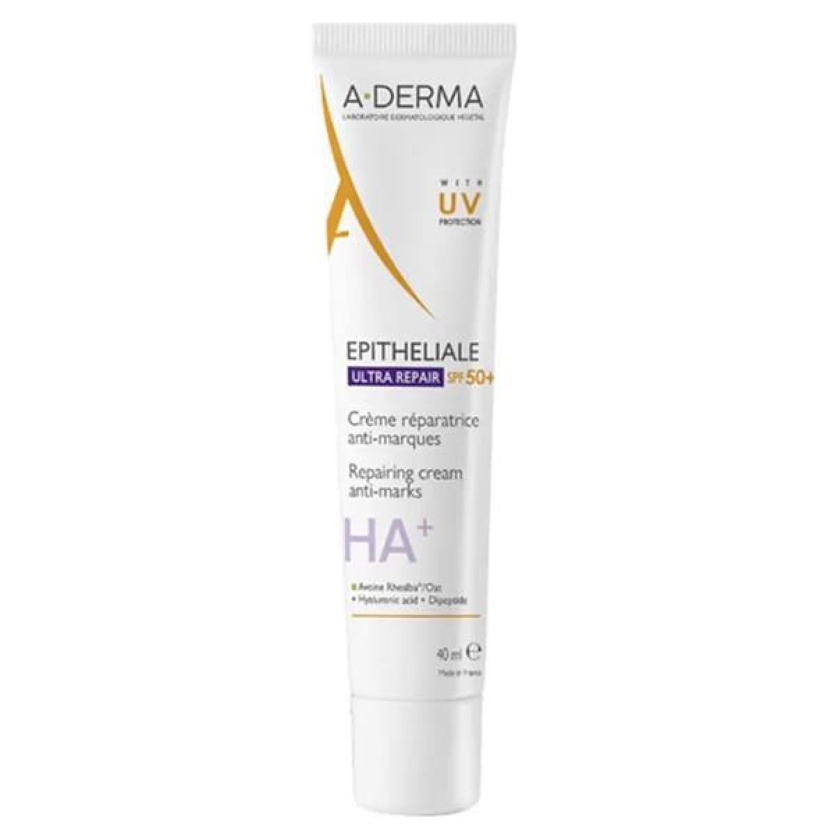 A-Derma | Epitheliale ΗΑ+ Προστατευτική Επανορθωτική Κρέμα SPF50+ | 40ml 