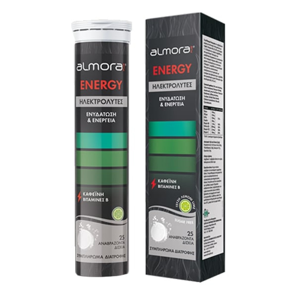 Almora Plus | Energy για Ενυδάτωση & Ενέργεια Γεύση Λεμόνι | 25 eff.tabs