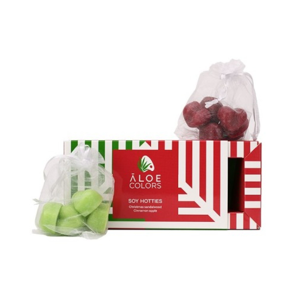 Aloe Colors | Soy Hotties Σετ με Χριστουγεννιάτικα Αρωματικά Κεριά για Αρωματιστές | 14x5gr
