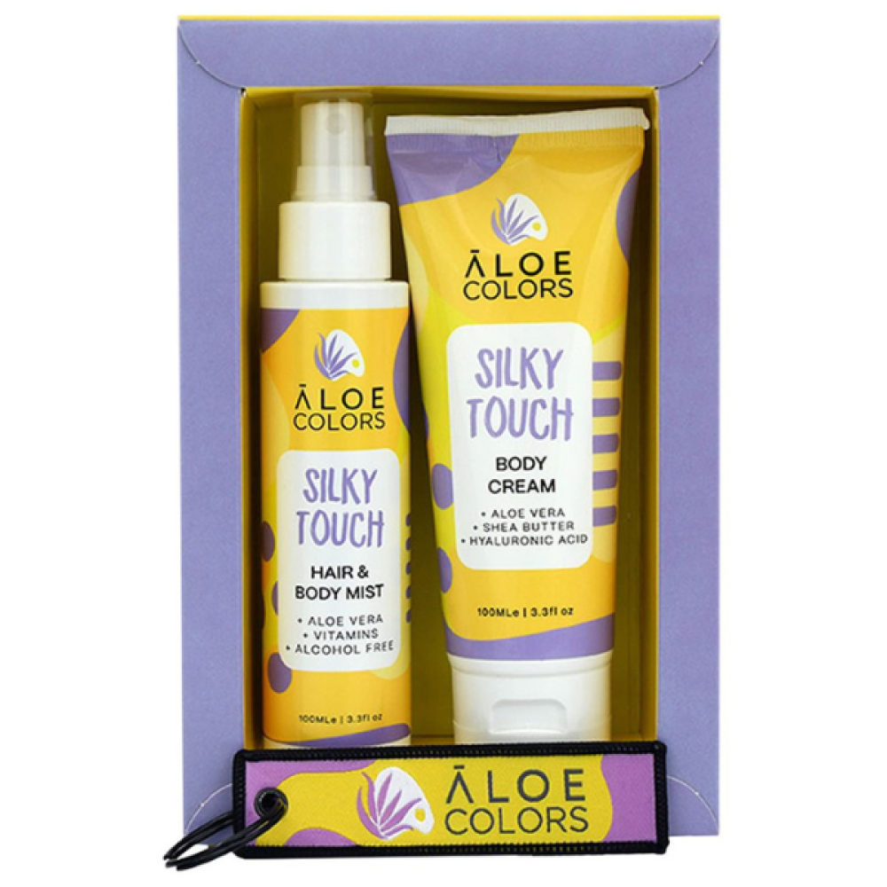 Aloe +Colors | Promo Silky Touch Ενυδατική Κρέμα Σώματος 100ml | & Hair & Body Mist Ενυδατικό Σπρέι Μαλλιών & Σώματος 100ml
