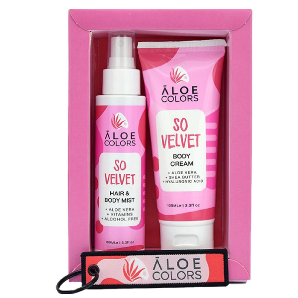 Aloe +Colors | Promo So Velvet  Body Cream Ενυδατική Κρέμα Σώματος 100ml | & Hair & Body Mist Ενυδατικό Σπρέι Σώματος & Mαλλιών 100ml