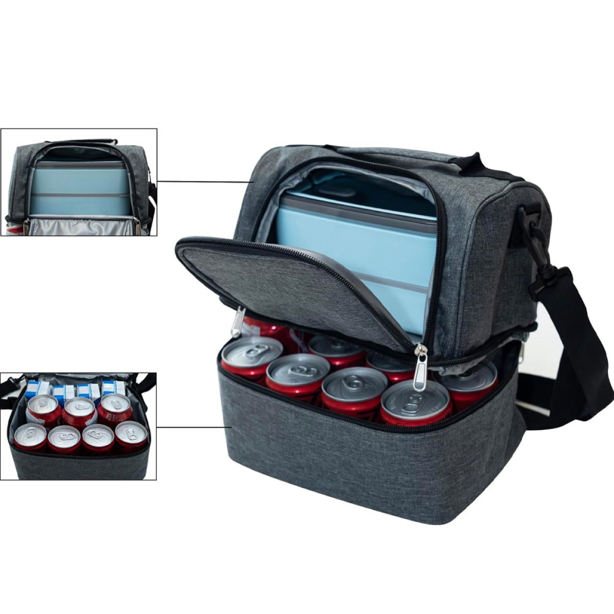 Ισοθερμική Τσάντα Φαγητού 10Lt Amber | Μπορντό