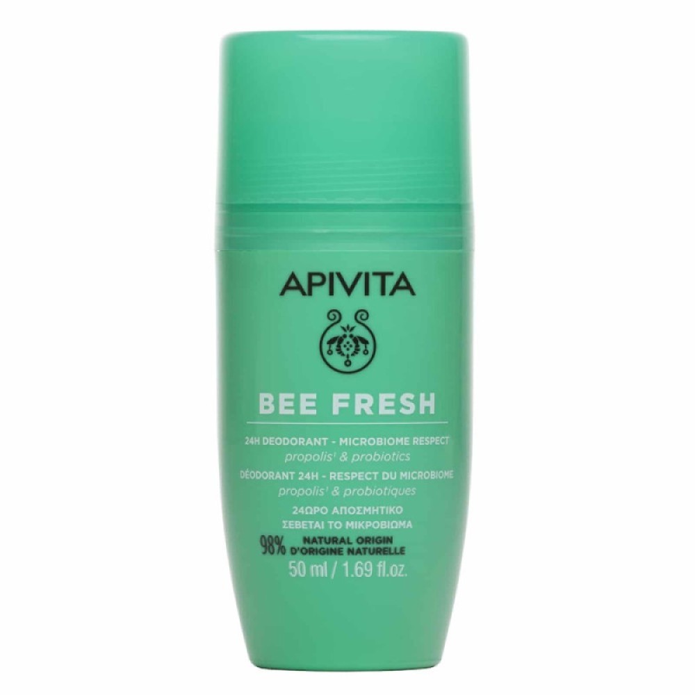Apivita | Bee Fresh 24h Deodorant Propolis & Probiotics | Αποσμητικό με Πρόπολη & Προβιοτικά | 50ml