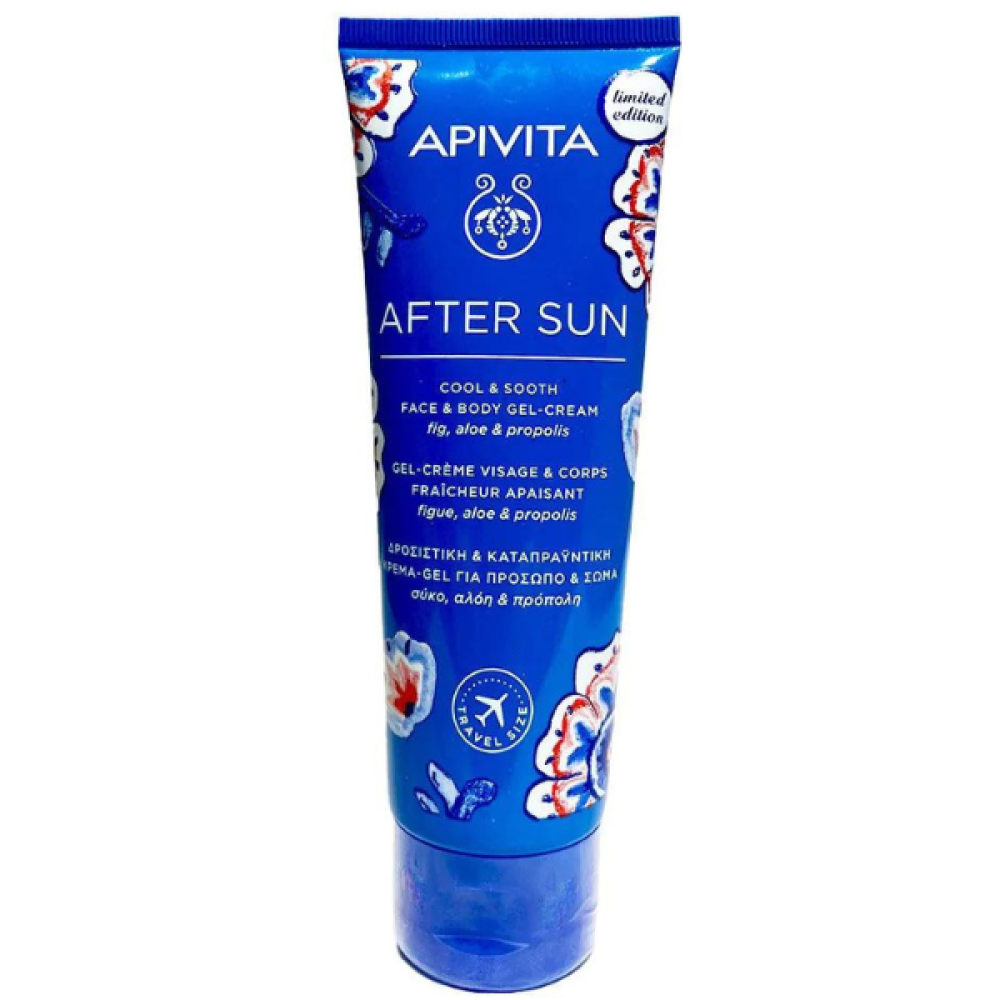 Apivita | After Sun Limited Edition | Δροσιστική και Καταπραϋντική Κρέμα Τζελ Για Πρόσωπο και Σώμα  |100ml.
