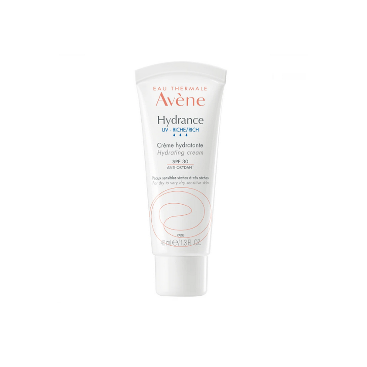 Avene | Hydrance UV Riche Ενυδατική Κρέμα Πλούσιας Υφής για Ξηρό και Πολύ Ξηρό Ευαίσθητο Δέρμα με SPF30 | 40ml