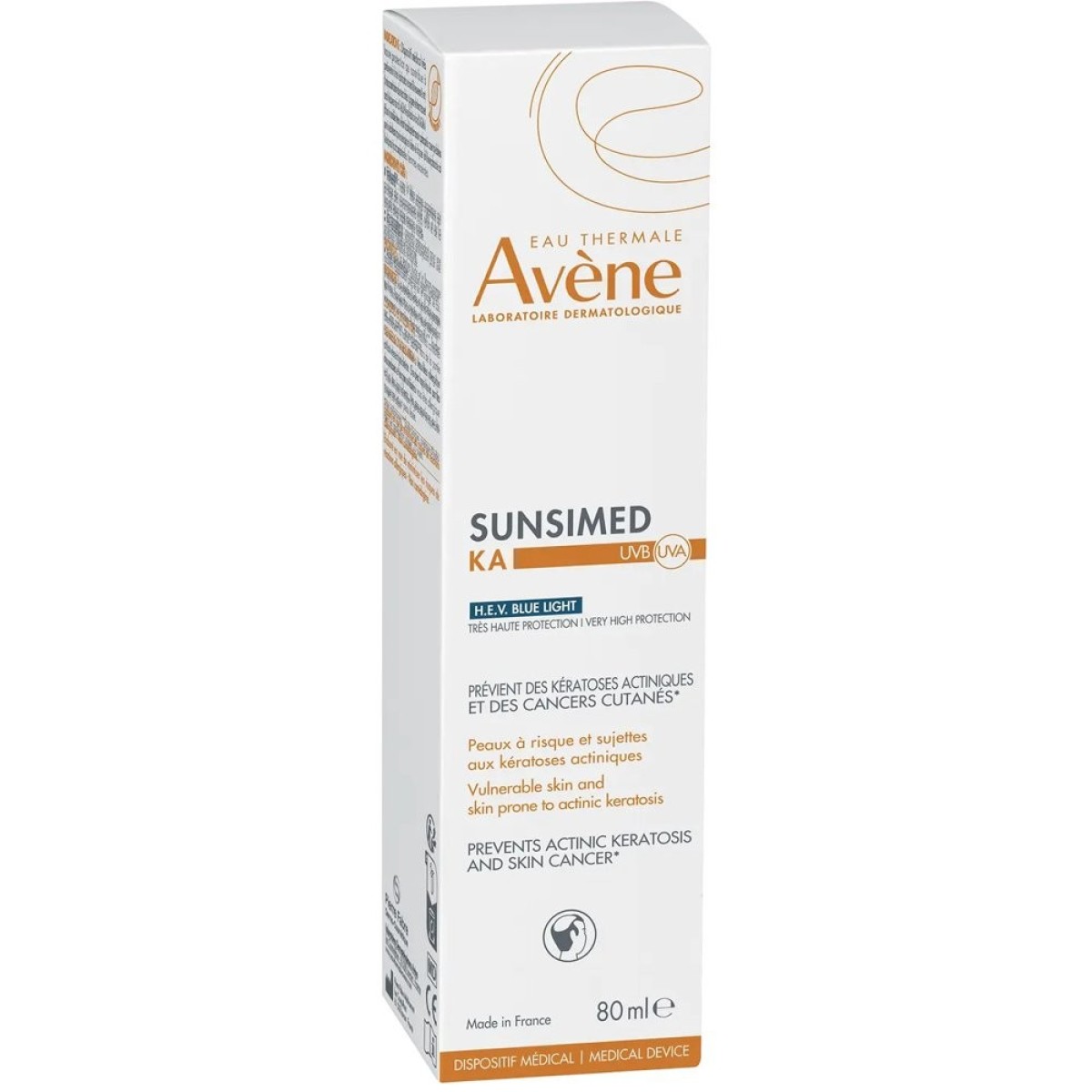 Avene | SunsiMed KA H.E.V Blue Light Αντηλιακή Κρέμα Πολύ Υψηλής Προστασίας για Πρόληψη Καρκινικών Αλλοιώσεων & Προκαρκινικών Αλλοιώσεων | 80ml