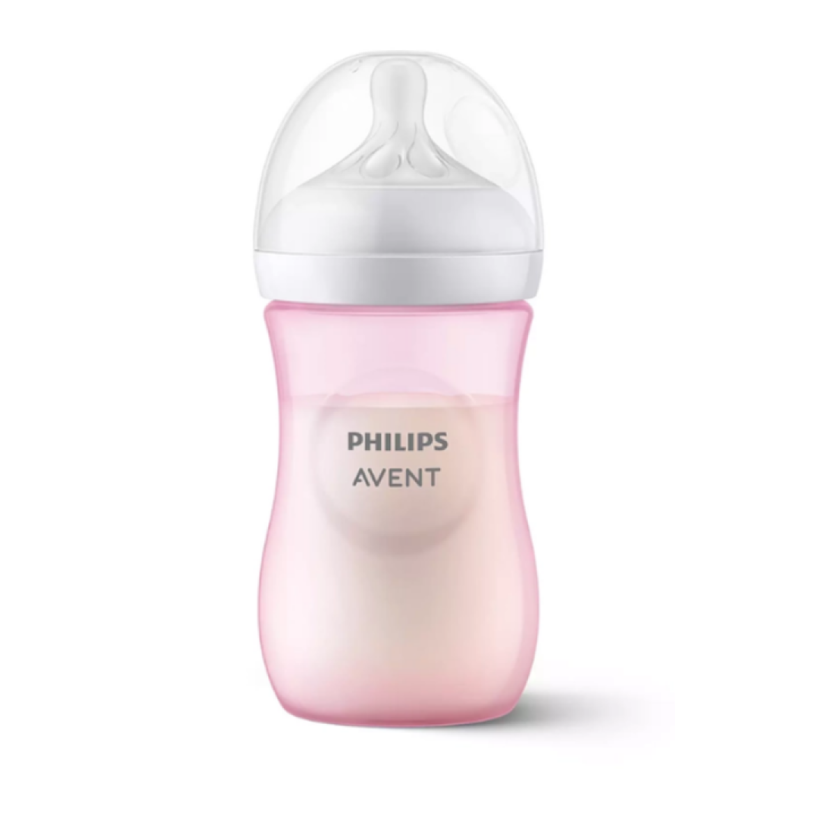  Avent | Πλαστικό Μπιμπερό Natural Response με Θηλή Σιλικόνης για 1+ μηνών σε Ροζ Χρώμα | 260ml