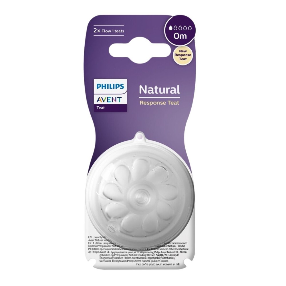  Avent | Natural Response (SCY961/02) Θηλή Σιλικόνης 0m | 2τεμ