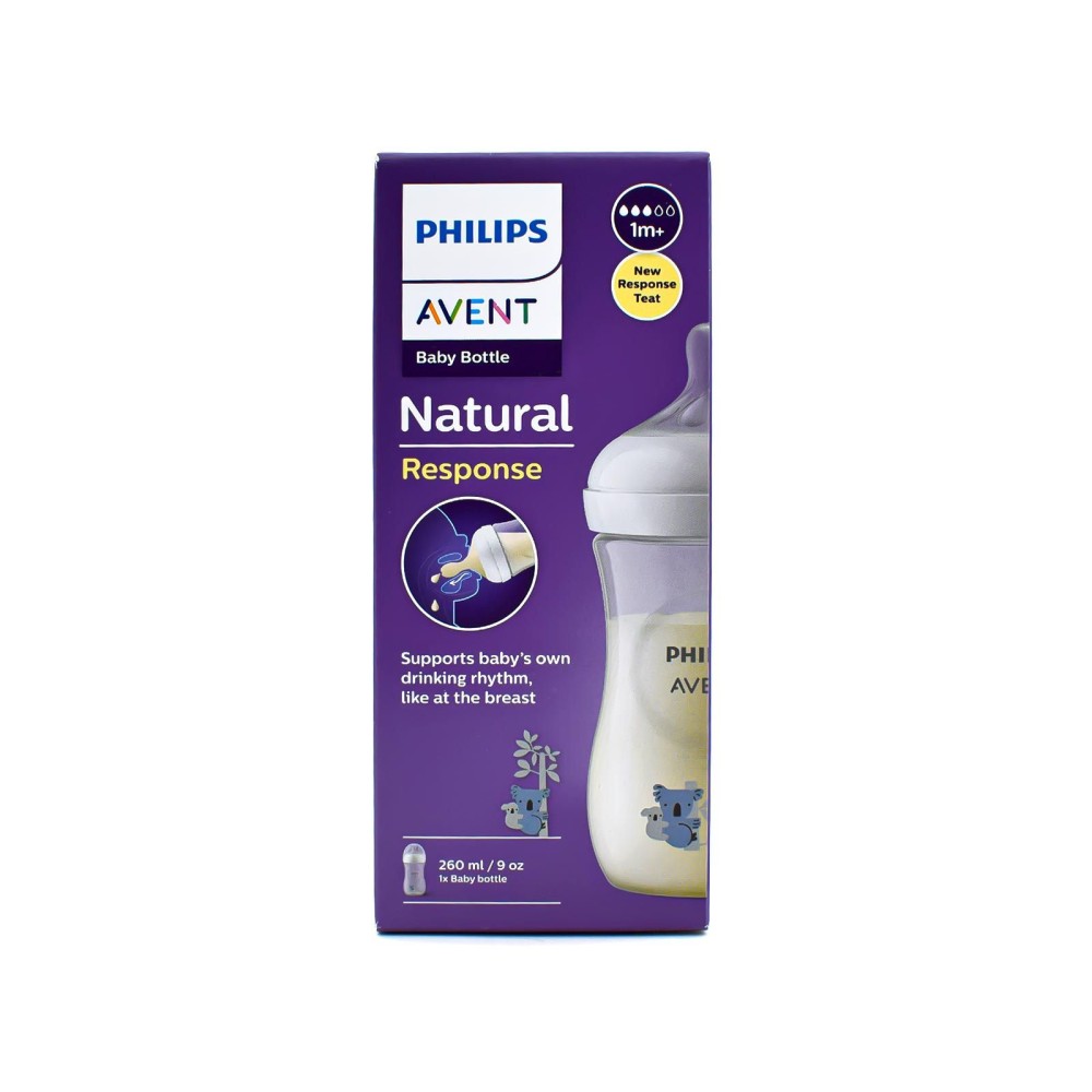 Avent | Baby Bottle Natural Response from 1 month SCY903/67 Koala 260ml | 1 τμχ