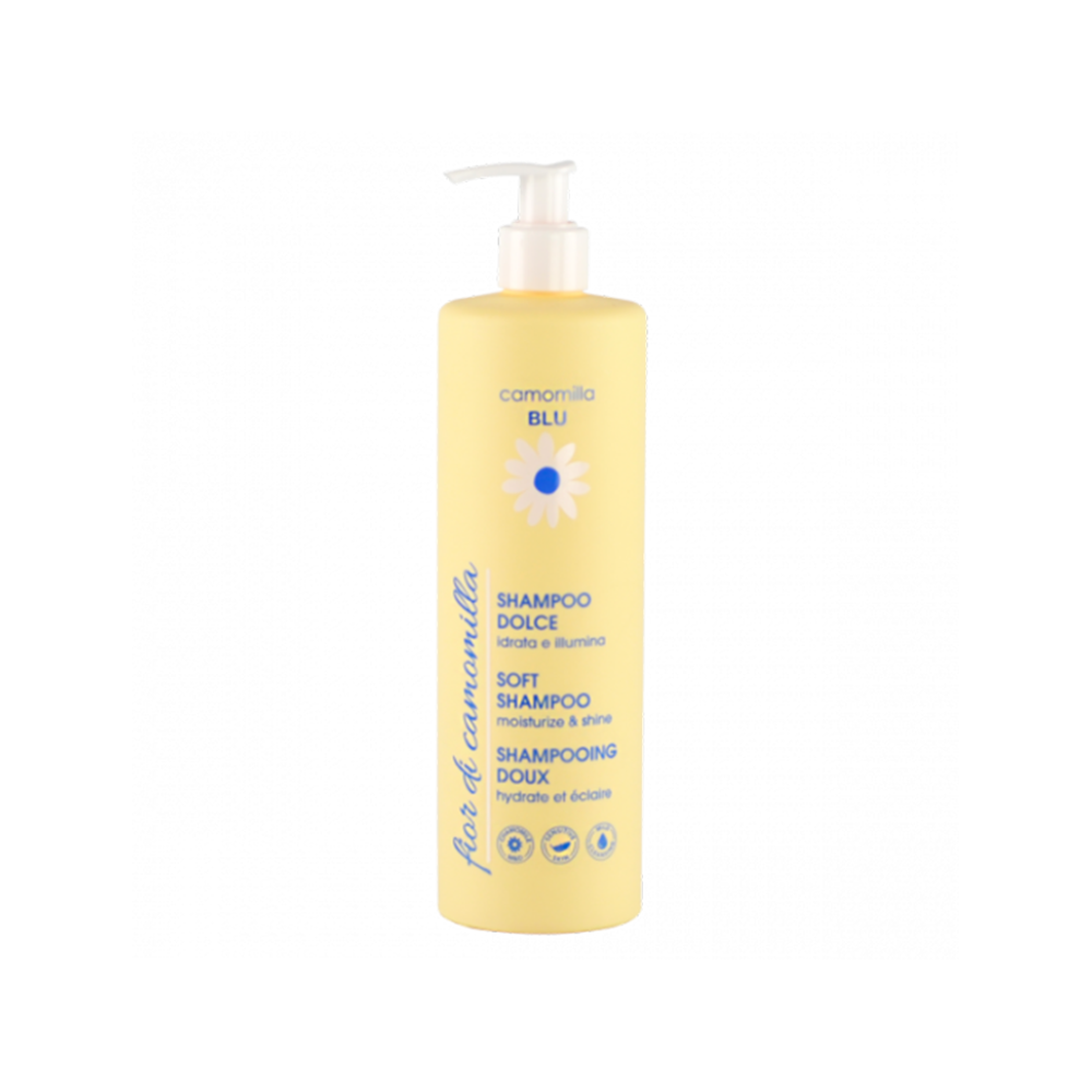 Camomilla Blu | Fior di Camomilla Soft Shampoo Απαλό Σαμπουάν Mαλλιών για Eνυδάτωση & Λάμψη | 500ml 