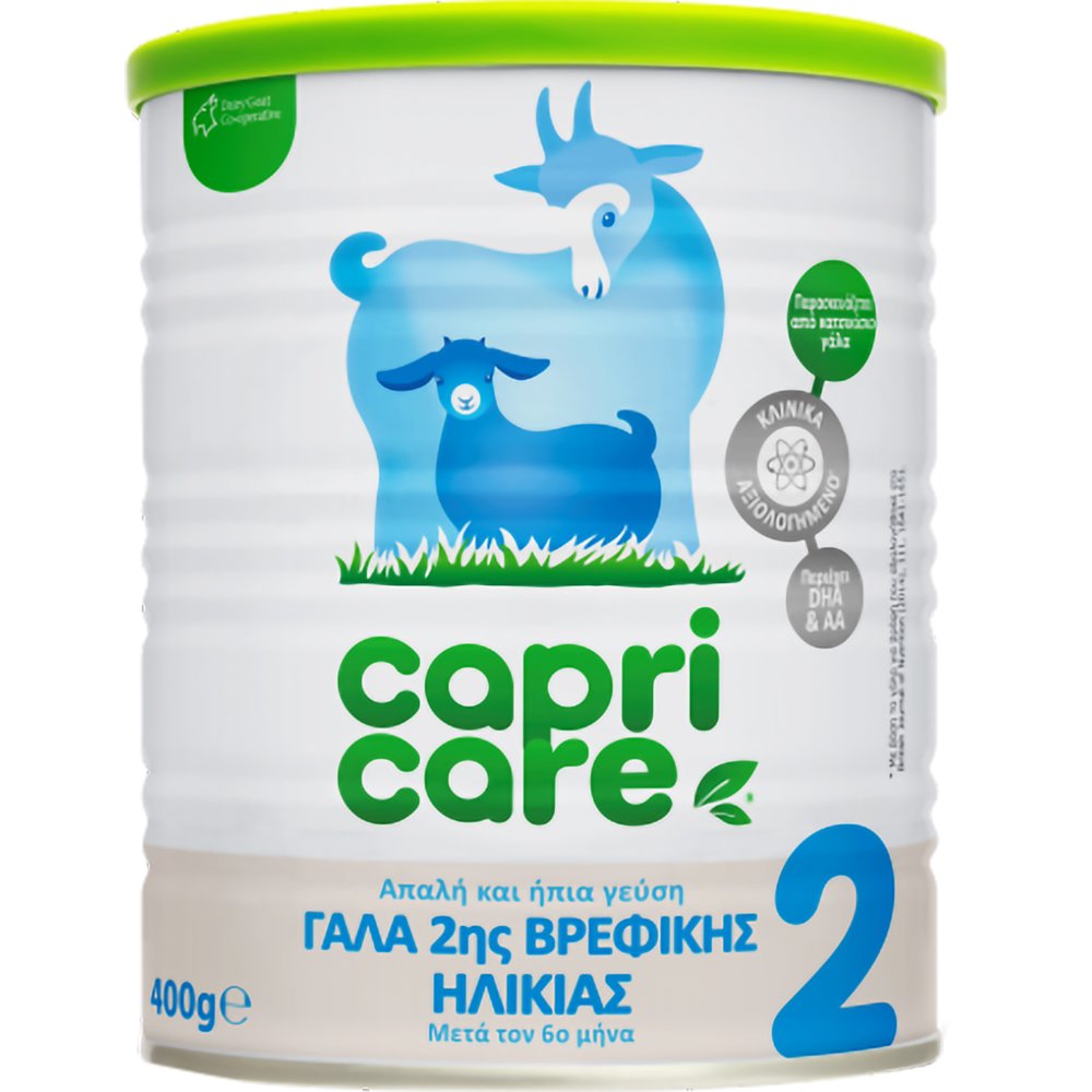 Capricare | No2 Κατσικίσιο Γάλα για Βρέφη Μετά Τον 6ο Μήνα | 400gr 