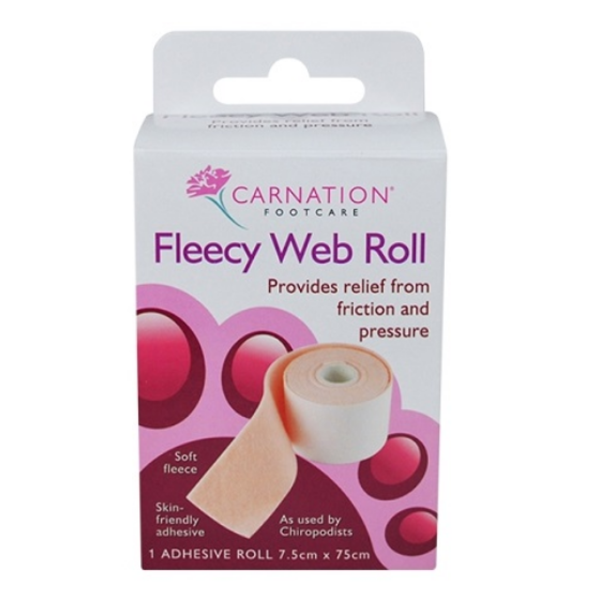  Carnation | Fleecy Web Roll Προστατευτικό Αυτοκόλλητο σε Μορφή Ρολό από Αφρώδες Υλικό 7.5cm x 75cm  | 1 Τεμάχιο