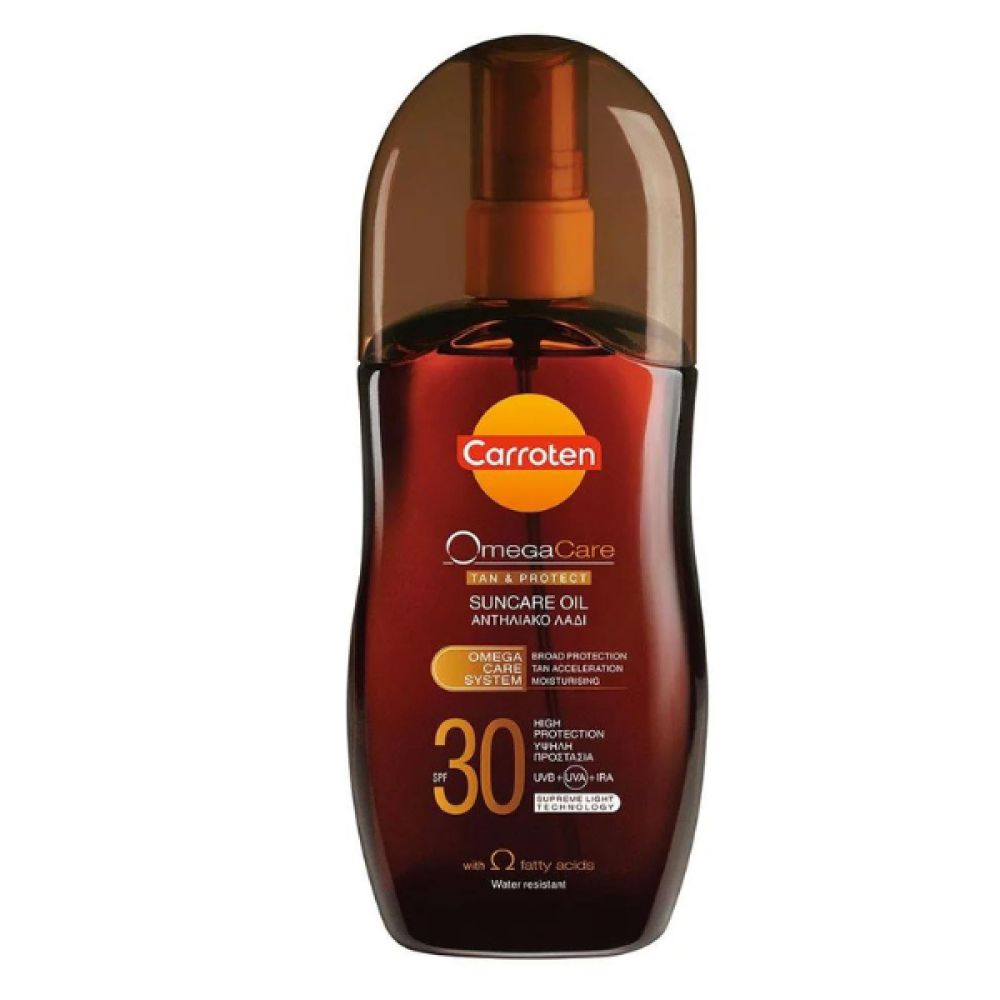 Carroten | Omega Care Suncare Oil SPF30  | Αντηλιακό Λάδι Μαυρίσματος και Προστασίας  | 150ml