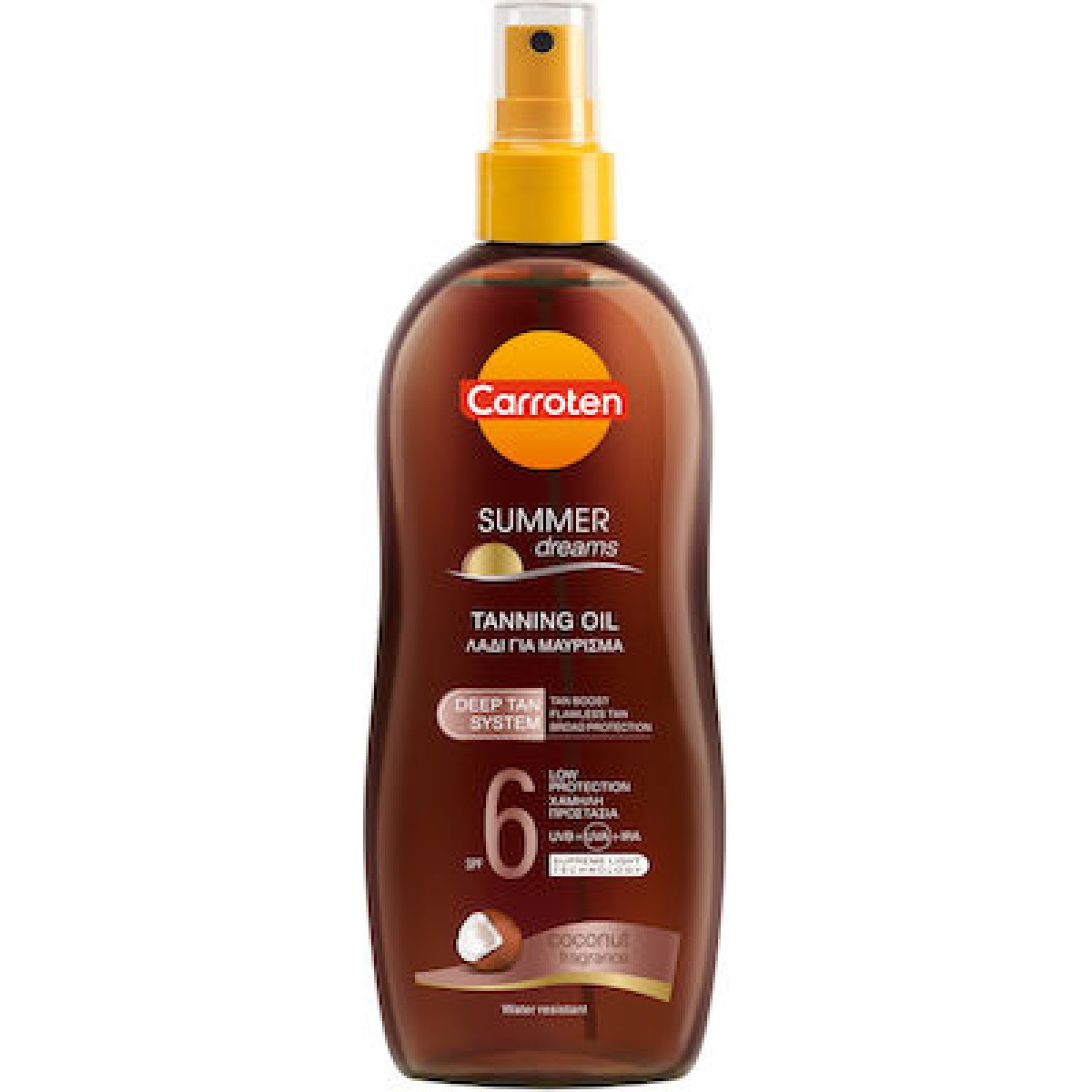 Carroten | Summer Dreams | Tanning Oil | Deep Tan | Αδιάβροχο Αντηλιακό Σώματος SPF6 Spray  | 200ml