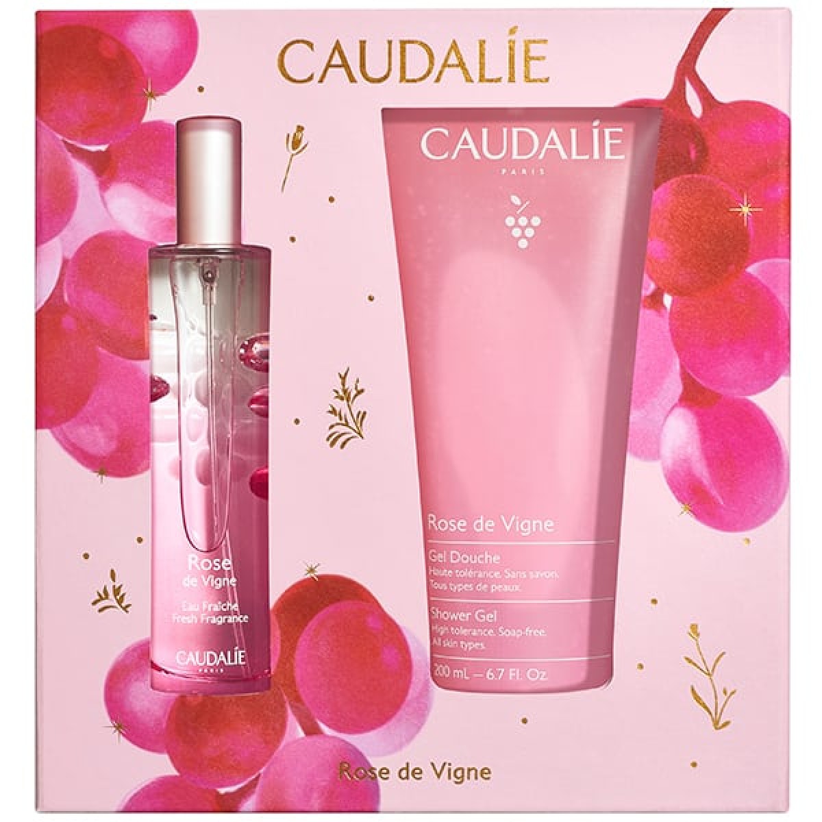 Caudalie | Xmas Promo Rose de Vigne Fresh Γυναικείο Άρωμα 50ml & Δώρο Αφρολουτρο 200ml | 1σετ
