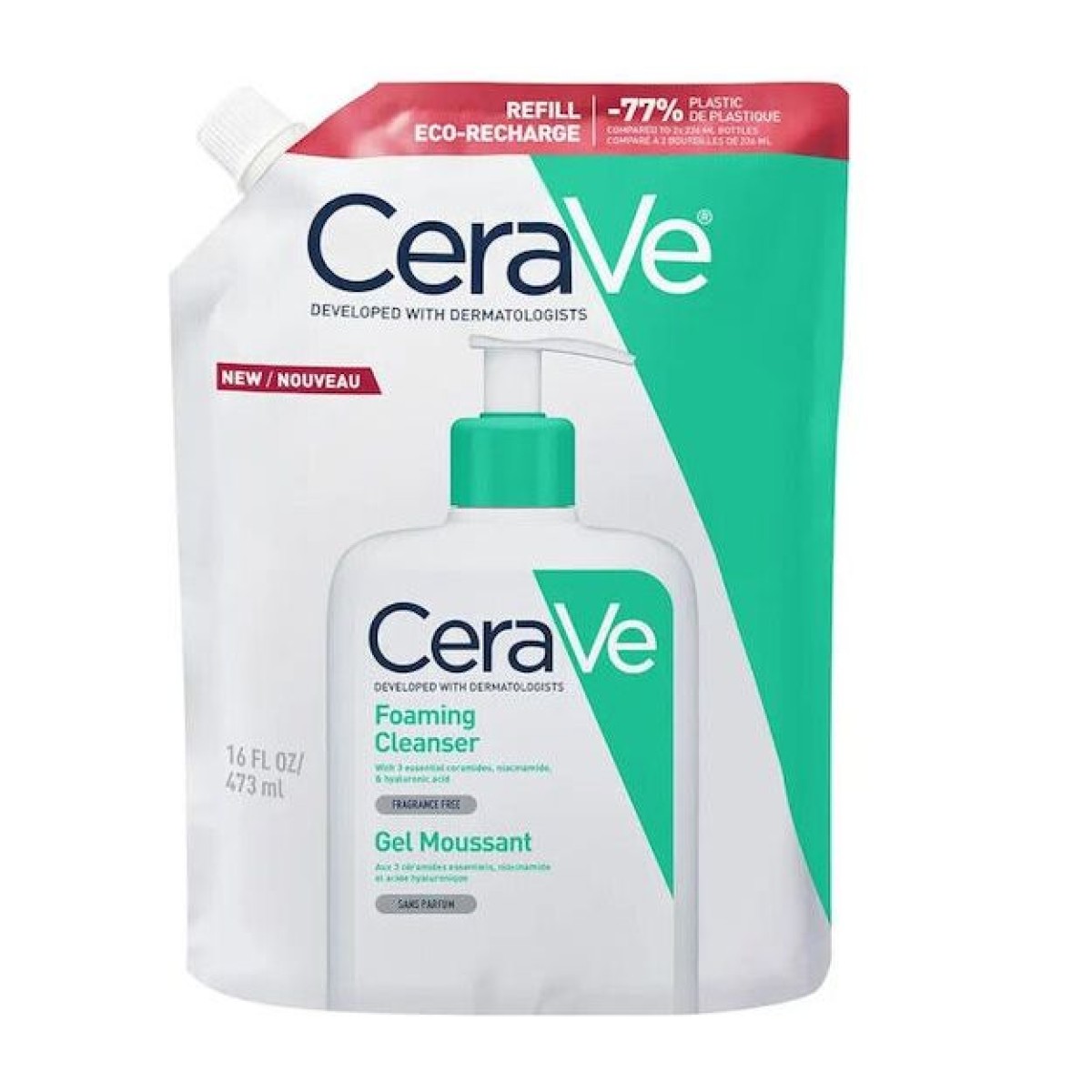 CeraVe | Foaming Cleanser Refill Gel Καθαρισμού Προσώπου | 473ml 