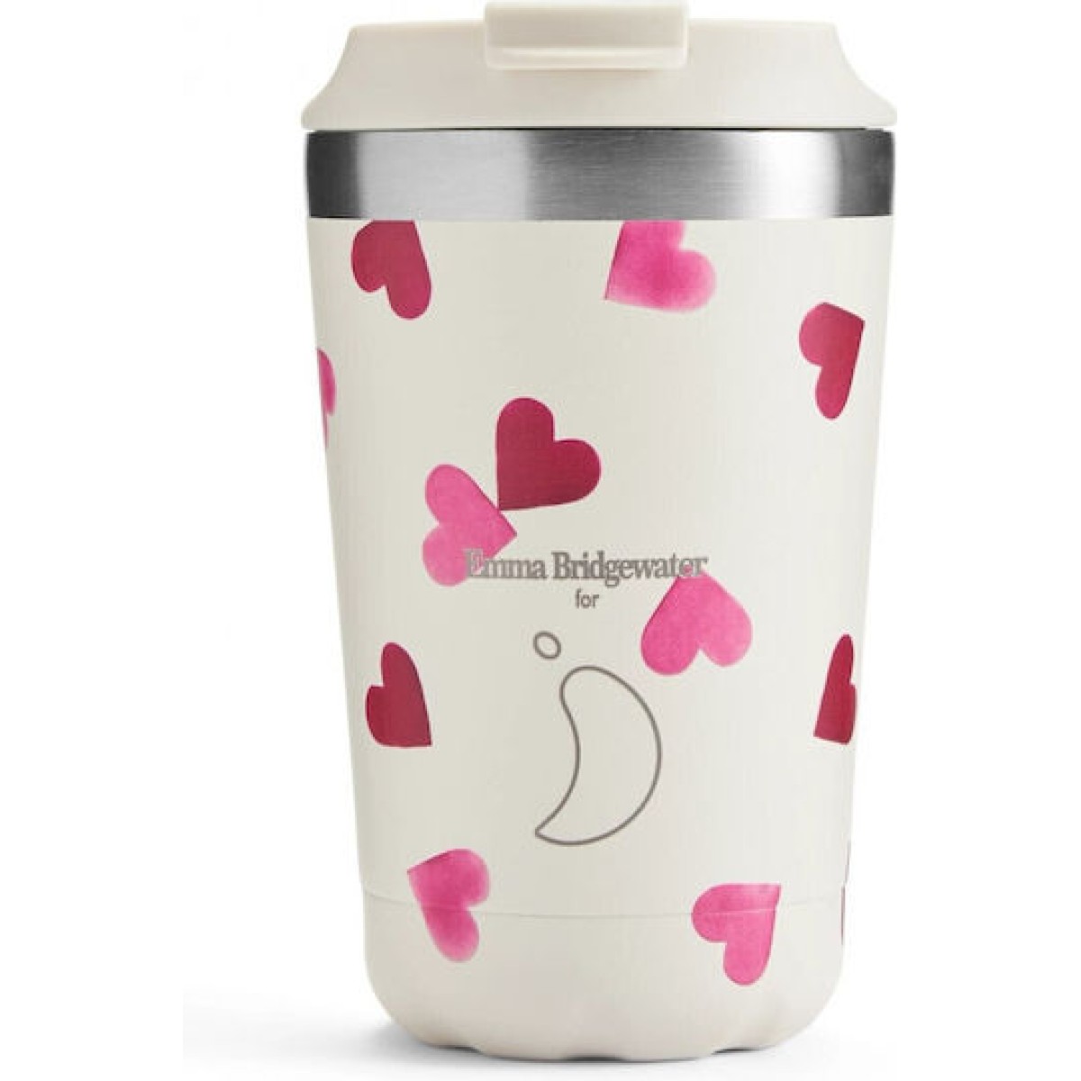 Chillys |Ανοξείδωτο Ισοθερμικό Ποτήρι Καφέ | Emma Bridgewater Pink Hearts 340ml