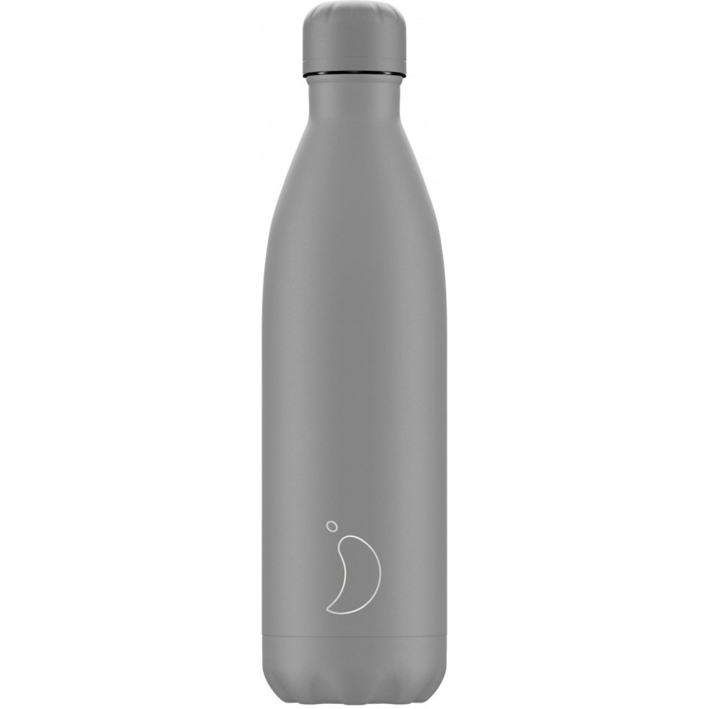 Chilly’s |  ανοξείδωτο ισοθερμικό μπουκάλι All Matte Grey | 750ml