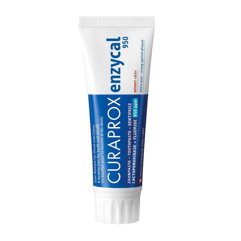 Curaprox | Enzycal 950 Οδοντόκρεμα με Ήπια Γεύση | 75 ml
