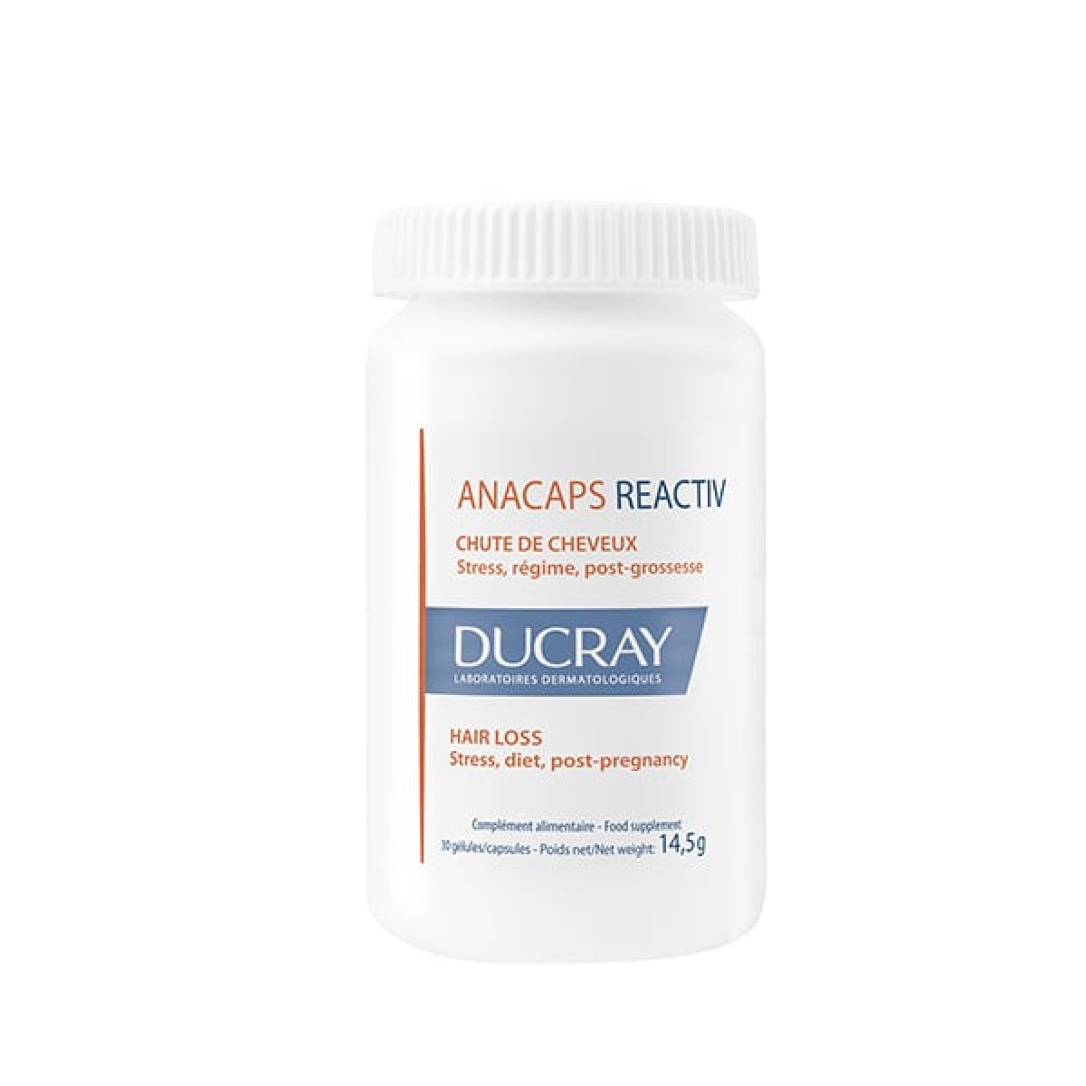 Ducray | Anacaps Reactiv Συμπλήρωμα Διατροφής για Τριχόπτωση | 30 κάψουλες