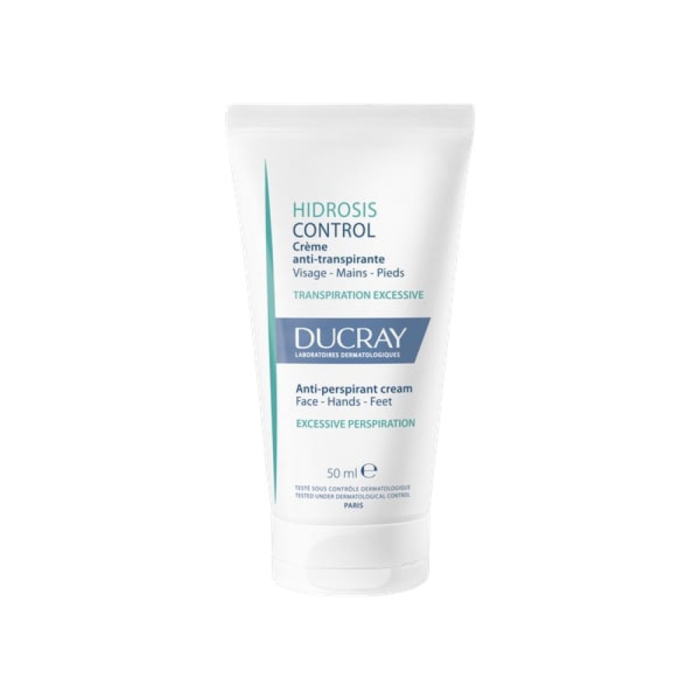 Ducray | Hidrosis Control Αποσμητική Αντιιδρωτική Κρέμα για Πρόσωπο, Χέρια & Πόδια | 50ml