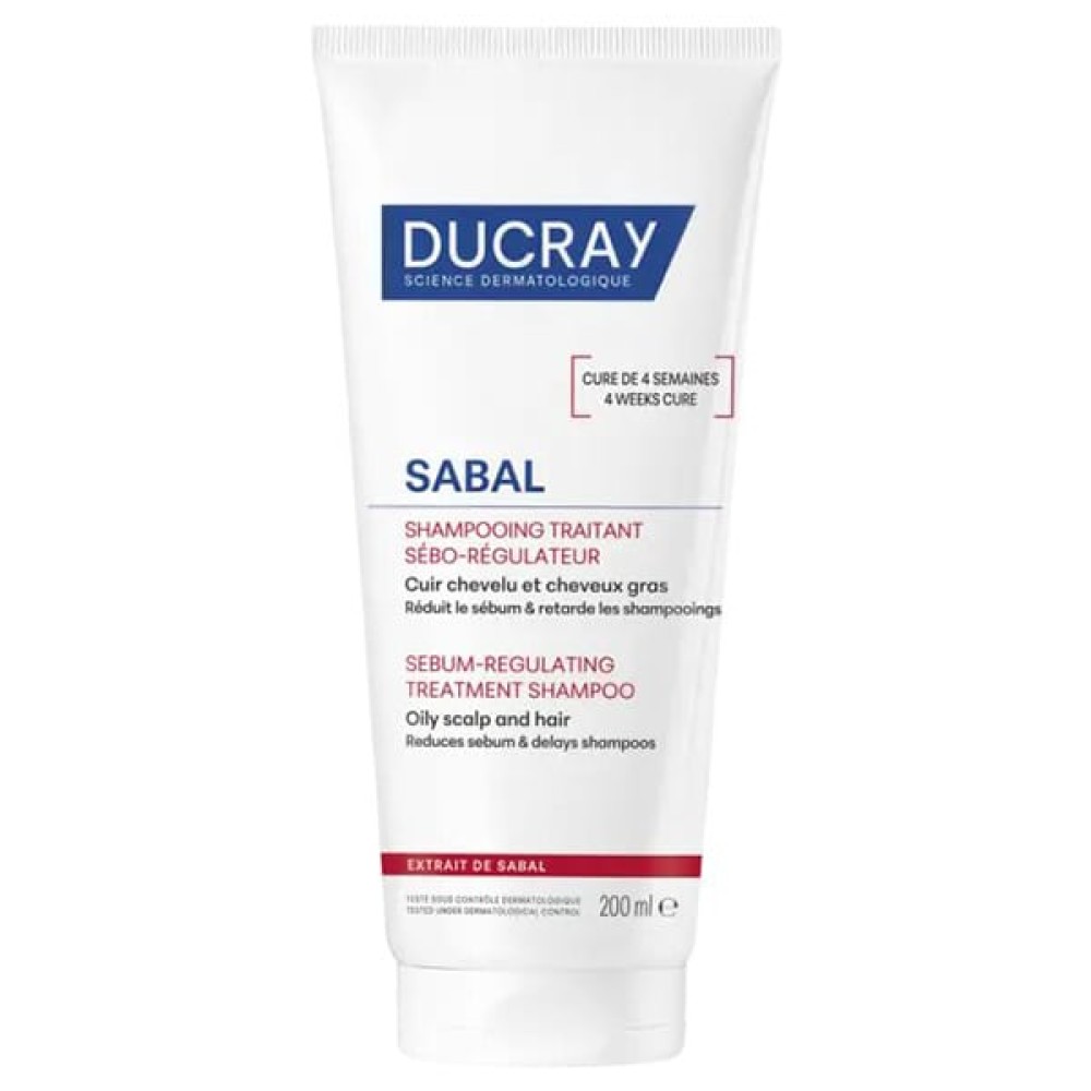 Ducray | Sabal Σαμπουάν Αγωγής για Λιπαρά Μαλλιά | 200ml