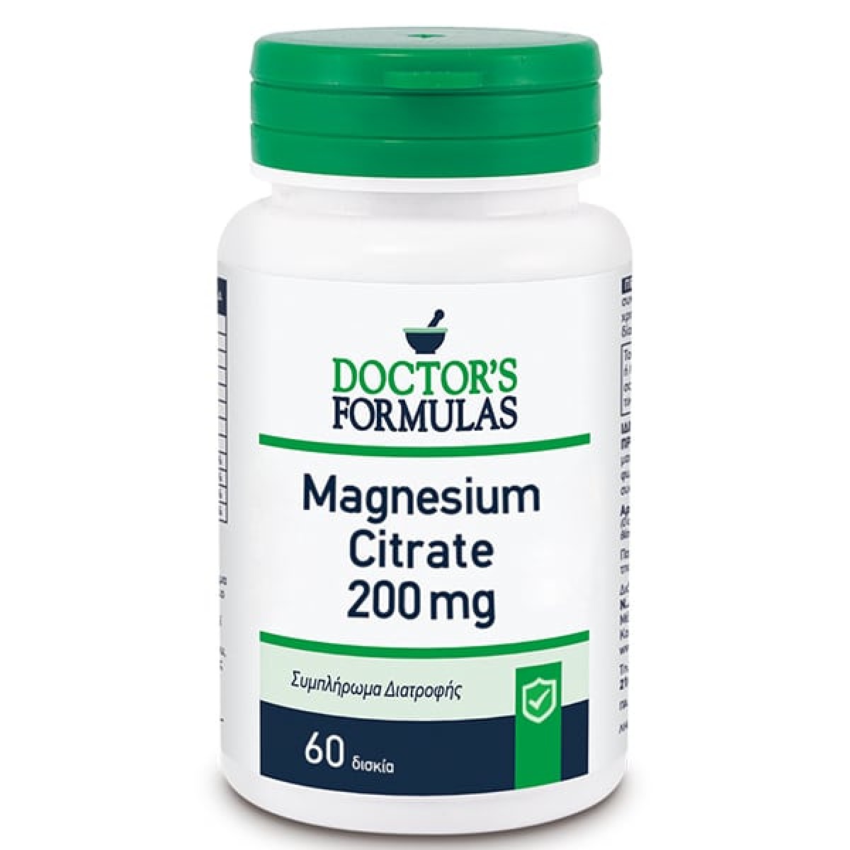 Doctor's Formulas | Magnesium Citrate 200mg | 60tabs 