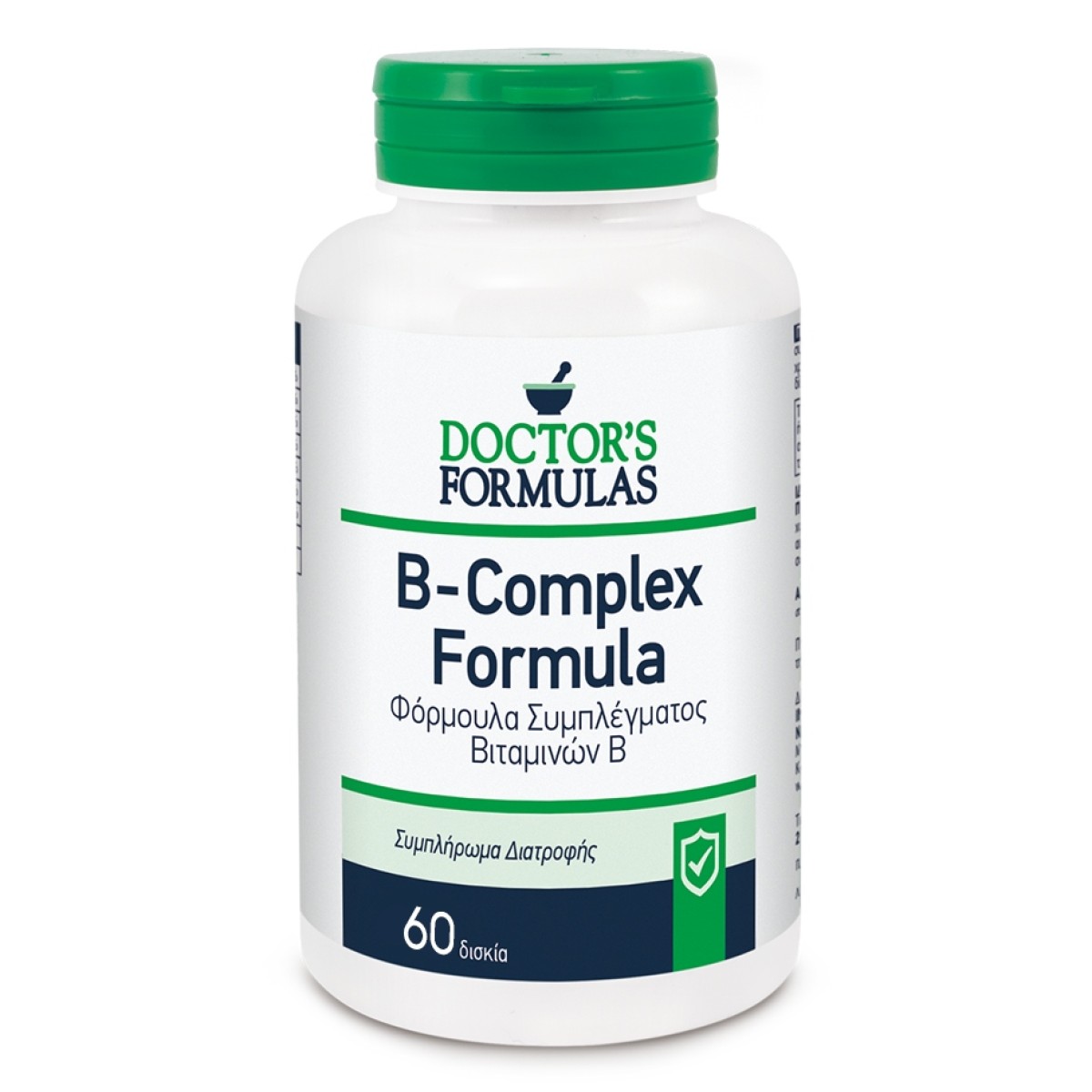 Doctor\'s Formulas | B- Complex Formula | Φόρμουλα Συμπλέγματος Βιταμινών Β | 60 δισκία