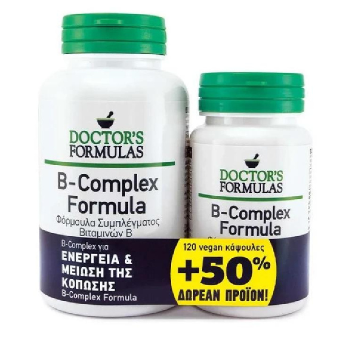 Doctor's Formulas | Promo B-Complex Formula 120caps & Δώρο B-Complex Formula 60caps | 1σετ