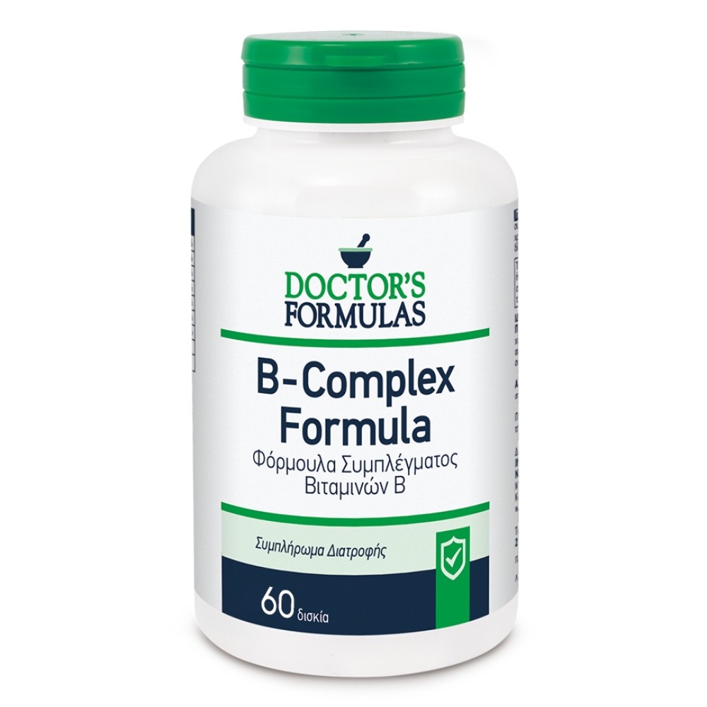 Doctor's Formulas | B- Complex Formula | Φόρμουλα Συμπλέγματος Βιταμινών Β | 60 δισκία