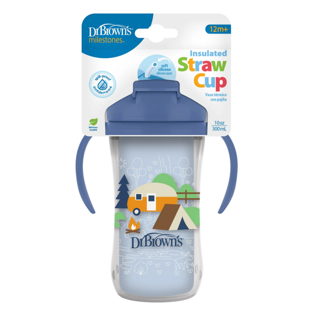 Dr. Brown's | Insulated Straw Cup Κύπελλο Θερμός με Καλαμάκι 12μηνών+ | 300ml