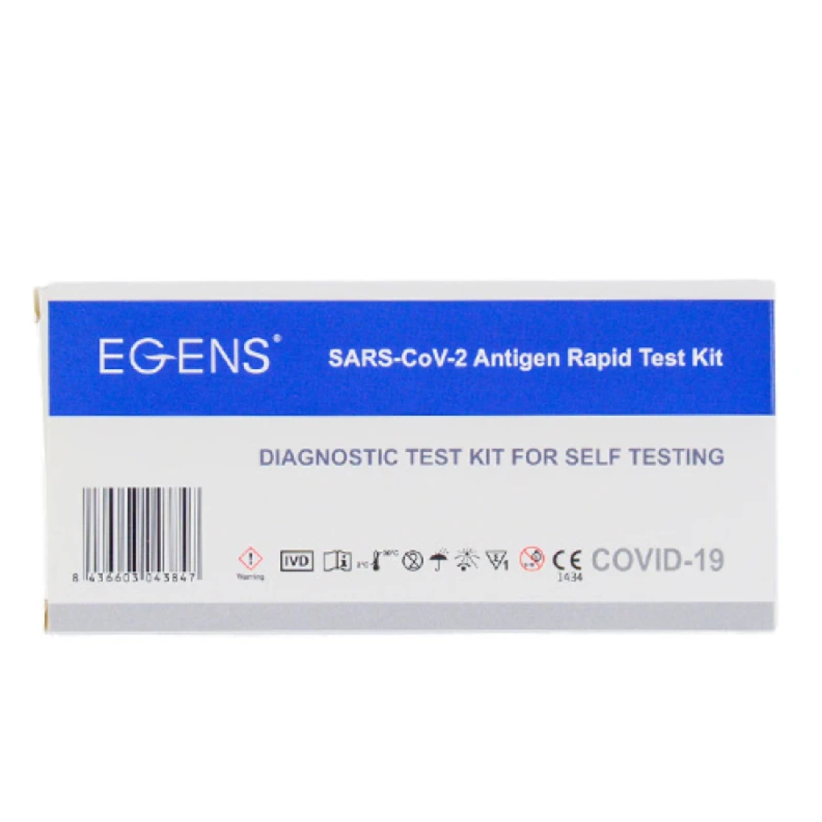 Egens | Sars-cov-2 Antigen 1τμχ  | Αυτοδιαγνωστικό Τεστ Ταχείας Ανίχνευσης Αντιγόνων με Ρινικό Δείγμα