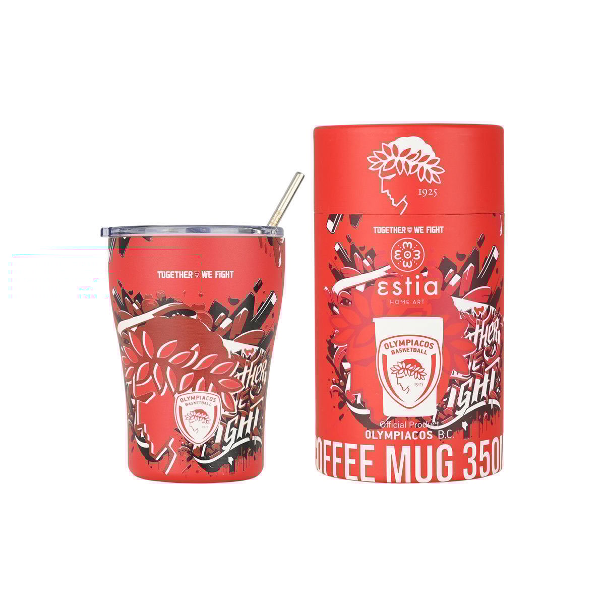 Estia  | Ποτήρι Θερμός  Olympiacos B.C. Edition Together We Fight  | 350ml  