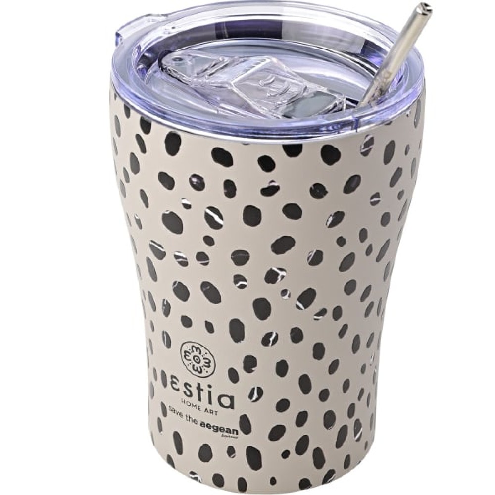  Estia  | Ποτήρι Θερμός  Save The Aegean Leopard Taupe | 350ml