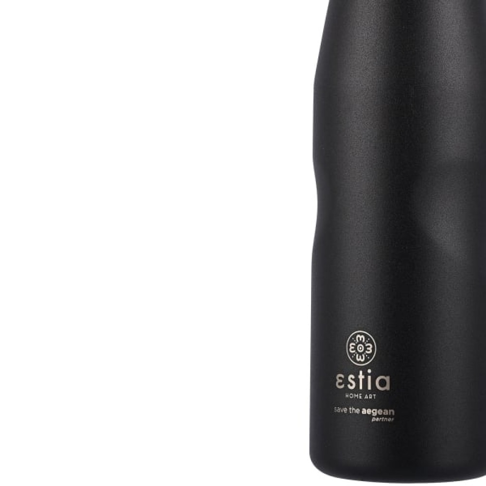 Estia | Travel Flask Save The Aegean  Midnight Black |  750ml