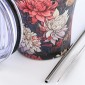 Estia | Θερμός με Ανοιξείδωτο Καλαμάκι -Midnight Blossom Save The Aegean- | 350ml