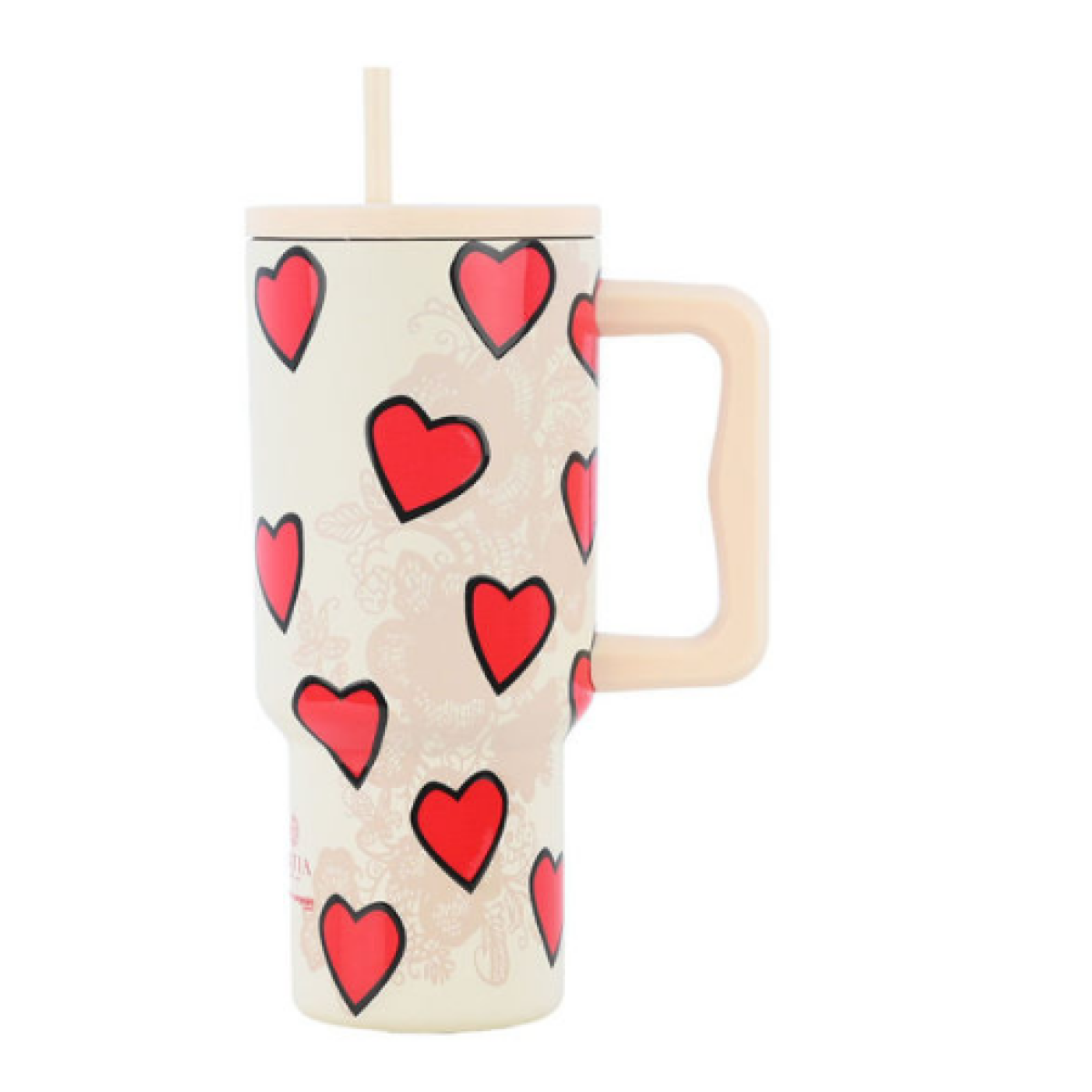 Estia | Straw Tumbler XL Save The Aegean Tender Lace | 900ml