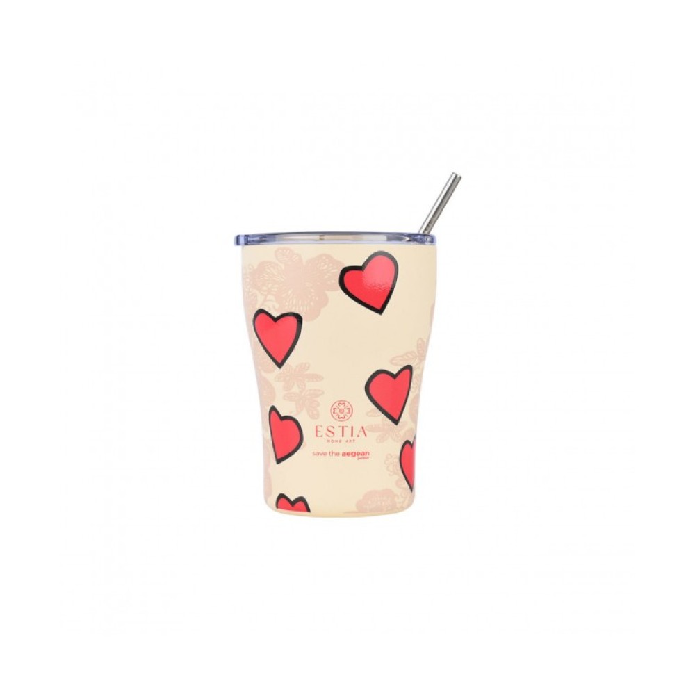Estia  | θερμός Coffee Mug Save The Aegean  Tender Lace | 350ml
