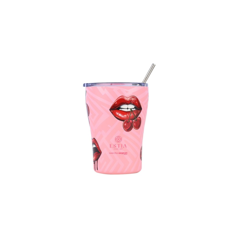 Estia | Θερμός Coffee Mugs Save The Aegean Blush Pop | 350ml