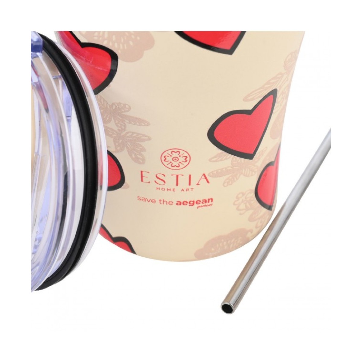 Estia  | θερμός Coffee Mug Save The Aegean  Tender Lace | 350ml