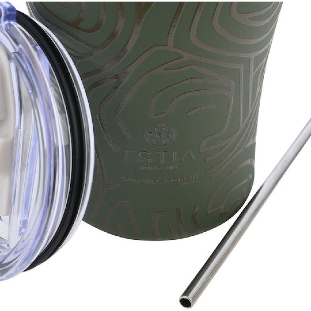 Estia | Θερμός Coffee Mug Save The Aegean Olive Flow | 350ml