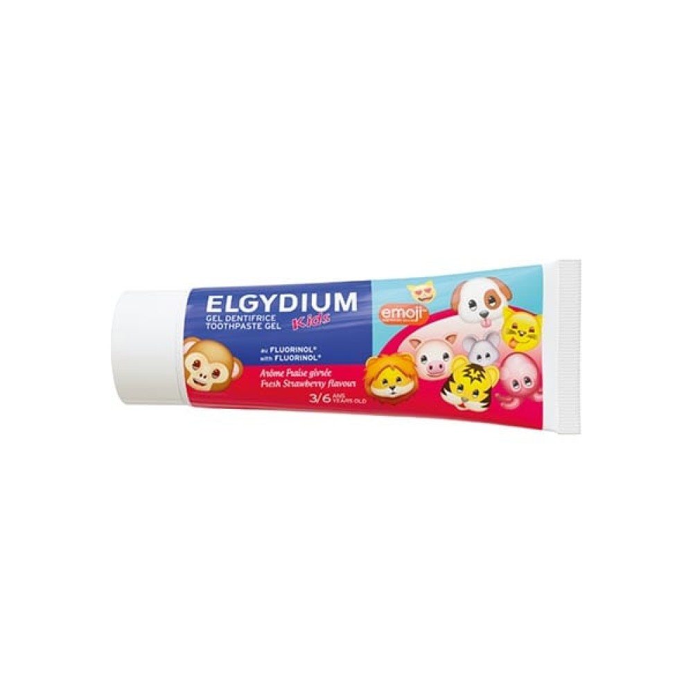Elgydium | Kids Emoji Toothpaste Gel | Παιδική Οδοντόκρεμα με Γεύση Φράουλα | 50ml