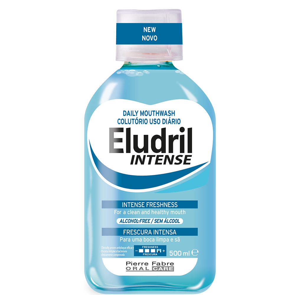 Eludril | Intense Freshness Alcohol Free | Καθημερινό Στοματικό Διάλυμα για Έντονη Αίσθηση Φρεσκάδας | 500ml